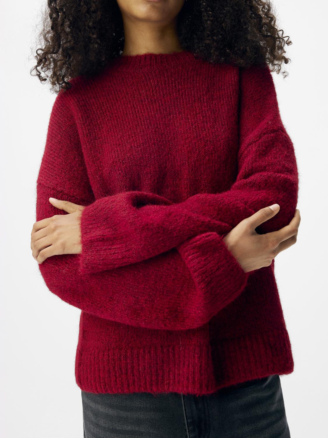 OBJSAGGIA Pullover - Karanda Red - VERO MODA & VILA Bergvik